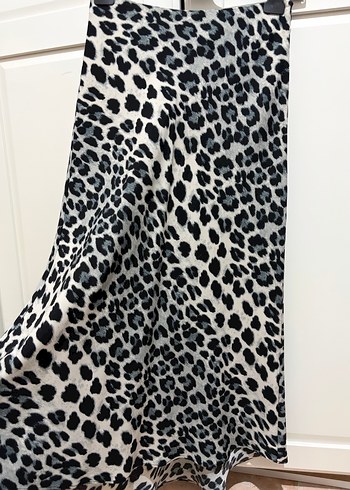 Zara Leopar Desenli Uzun Etek - Görsel 2