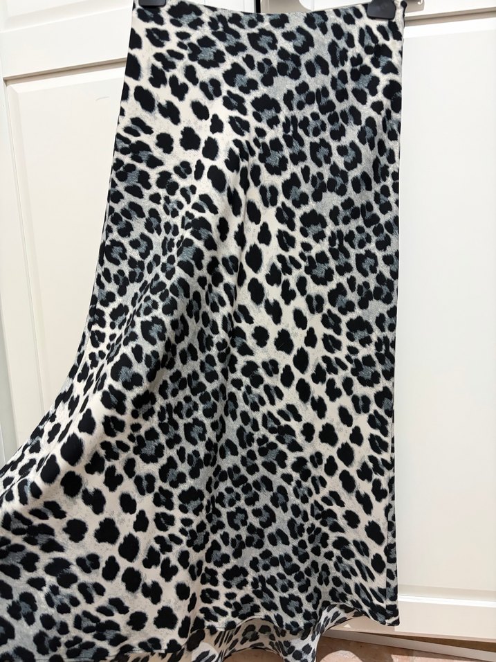 Zara Leopar Desenli Uzun Etek - Görsel 2