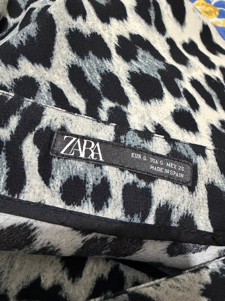 Zara Leopar Desenli Uzun Etek - Görsel 5