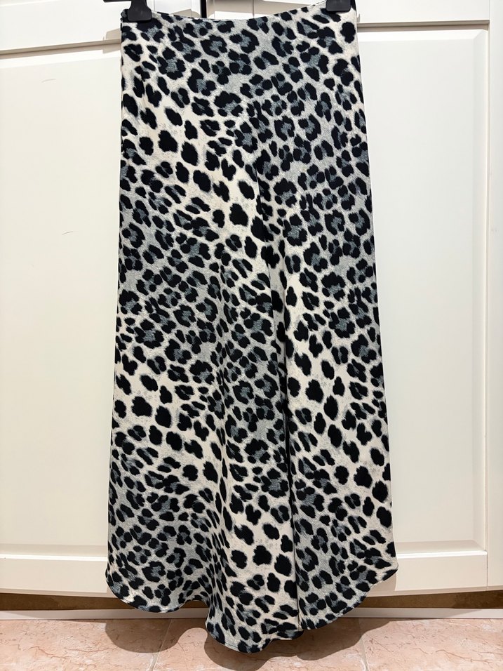 Zara Leopar Desenli Uzun Etek - Görsel 3