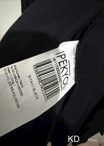 İpekyol Siyah Uzun V Yaka Drapeli Elbise - Görsel 8