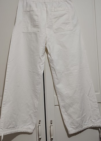 Zara Keten Rahat Kesim Pantolon - Görsel 4