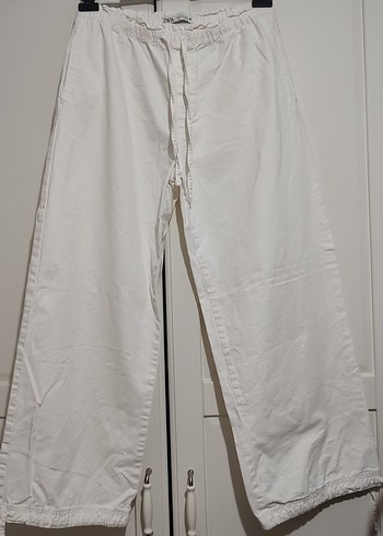 Zara Keten Rahat Kesim Pantolon - Görsel 2