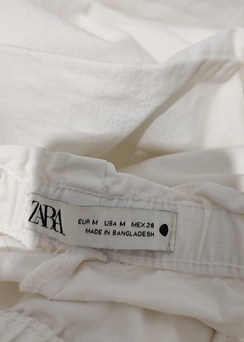 Zara Keten Rahat Kesim Pantolon - Görsel 5