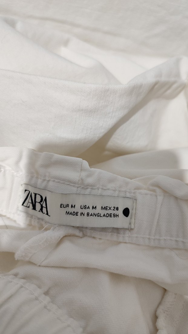 Zara Keten Rahat Kesim Pantolon - Görsel 5
