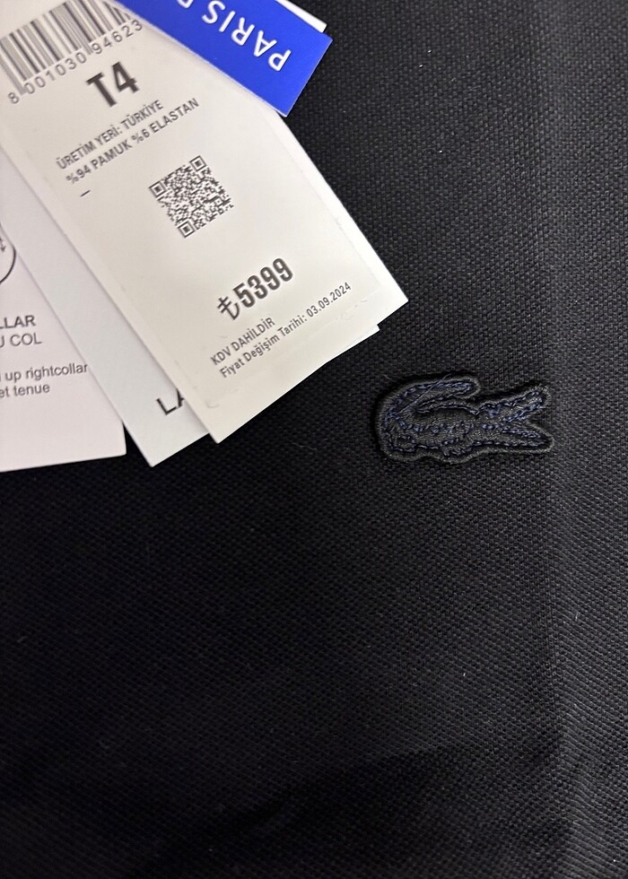 Lacoste Paris Polo yaka - Görsel 3