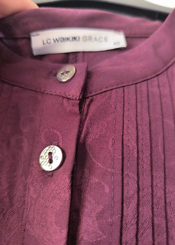 40 Beden LCW Modest Bordo Elbise