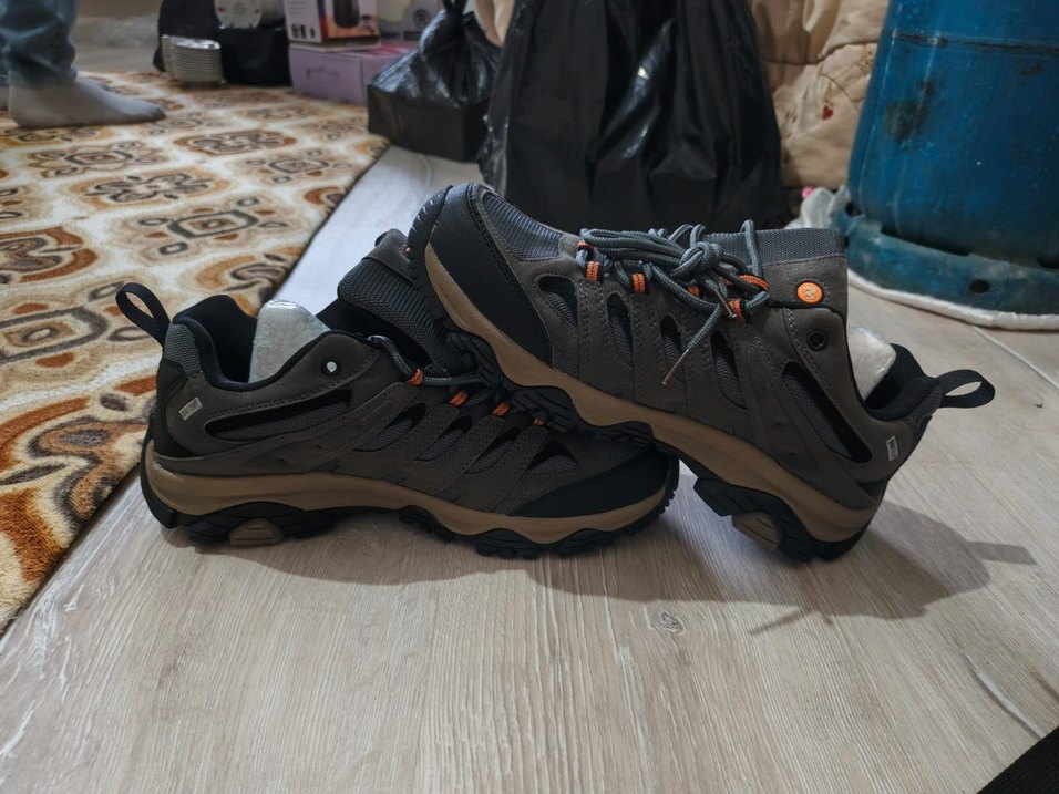 Erkek Siyah Gri Biker Outdoor Ayakkabı - Görsel 4