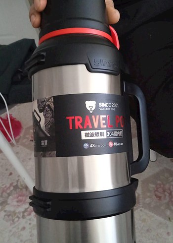 Diger Kırmızı Çocuk Termos Şişesi - Görsel 2