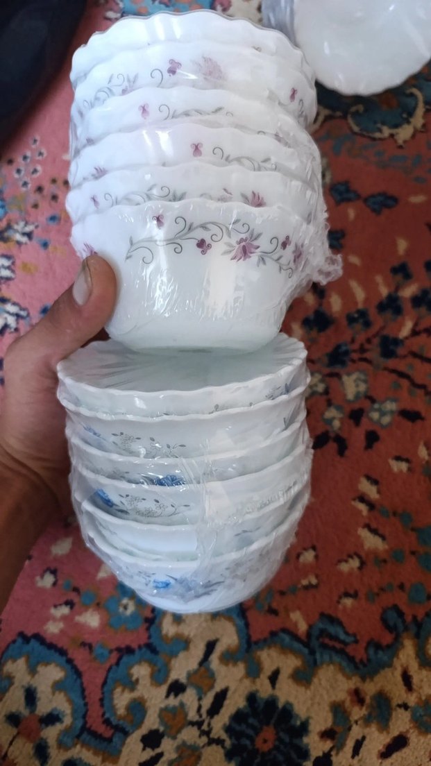 Beyaz Desenli Yiyecek Kabı Seti - Görsel 2