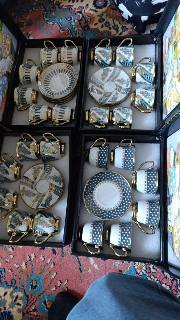 Diger Bohem Desenli Kahve Fincan Seti - Görsel 2