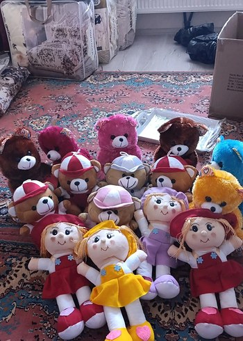 Mavi Renkli Peluş Ayı Oyuncak - Görsel 5