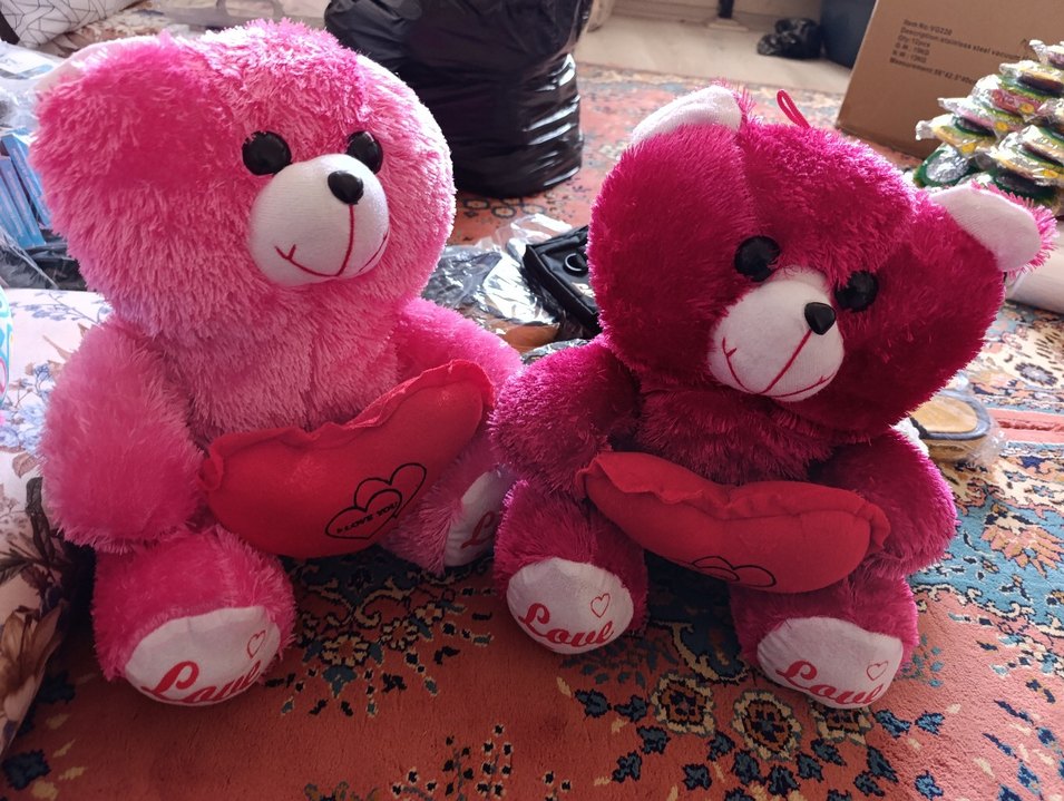 Mavi Renkli Peluş Ayı Oyuncak - Görsel 2