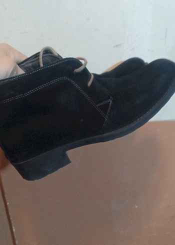 siyah süet  erkek bot - Görsel 3