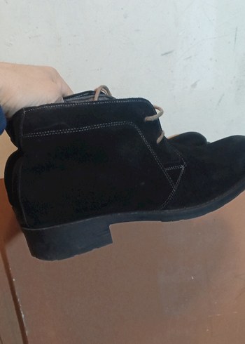 siyah süet  erkek bot - Görsel 2