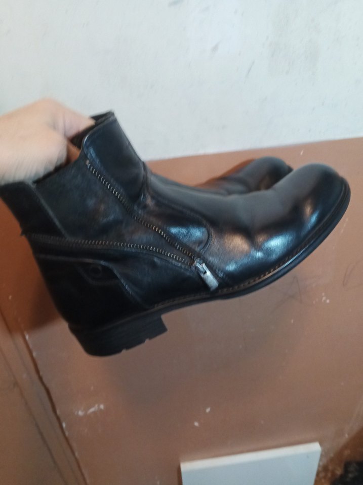 Siyah Deri bot - Görsel 2