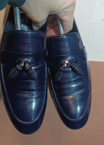 lacivert püsküllü ayakkabı - Görsel 2