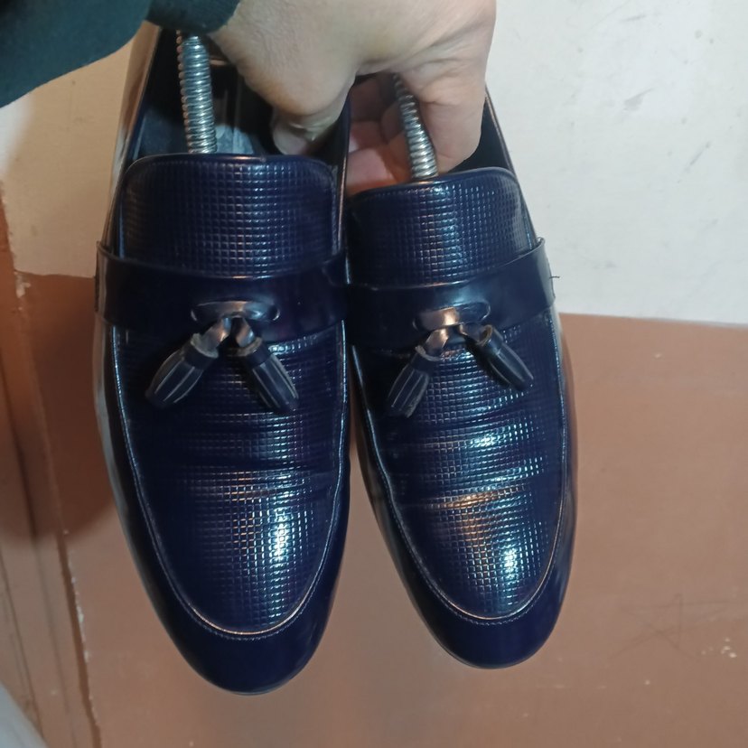 lacivert püsküllü ayakkabı - Görsel 2