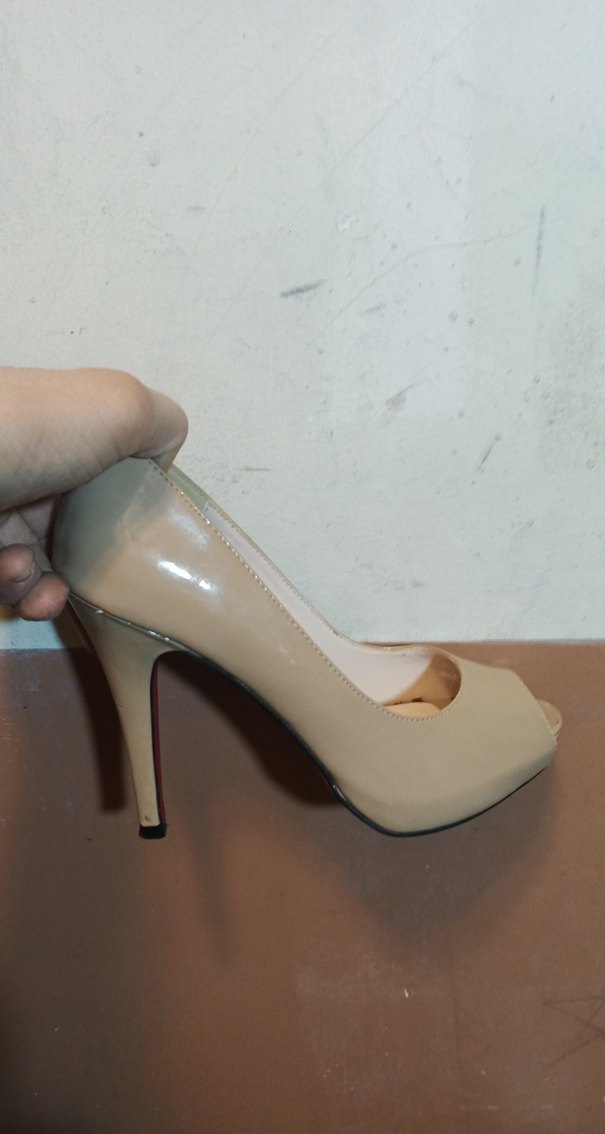 Bej Rugan Stiletto Topuklu Kadın Ayakkabı - Görsel 2