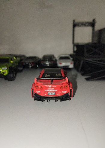 Koyu Kırmızı Yarış Oyuncak Araba - Görsel 2