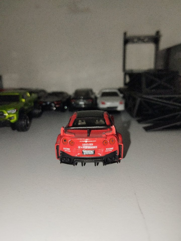 Koyu Kırmızı Yarış Oyuncak Araba - Görsel 2