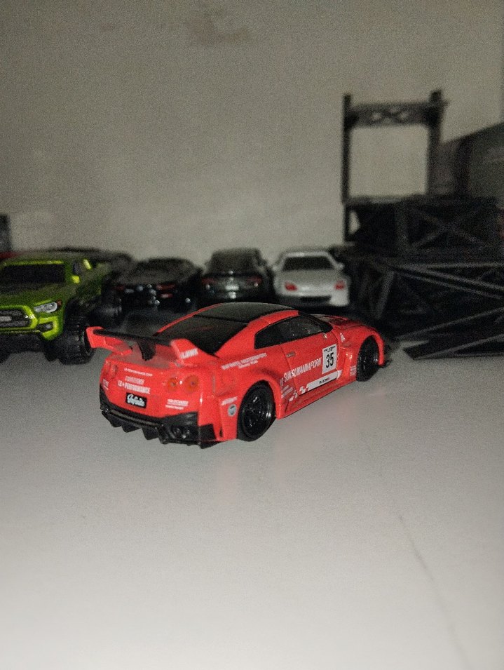 Koyu Kırmızı Yarış Oyuncak Araba - Görsel 3