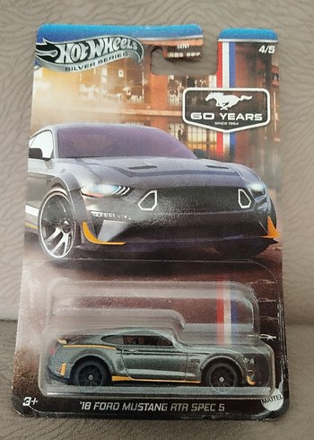 Hot Wheels Gri 2018 Ford Mustang RTR kapalı hatasız