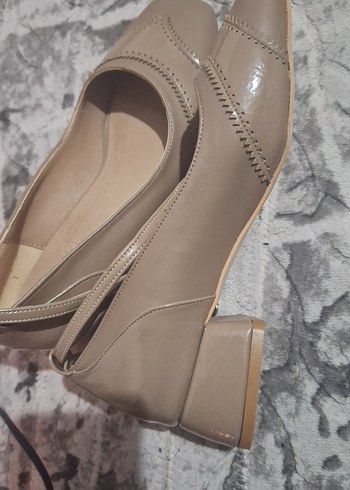 Bej Kadın Dolgu Topuklu Babet - Görsel 4
