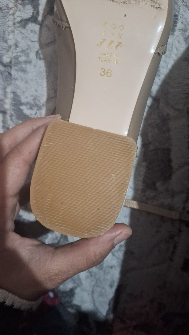 Bej Kadın Dolgu Topuklu Babet - Görsel 3