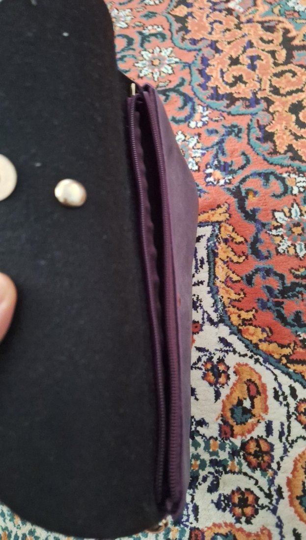 Mor Süet Kadın Çanta - Görsel 2