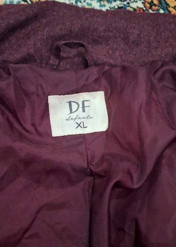 Bordo Kadın Midi Mont Fermuarlı - Görsel 2