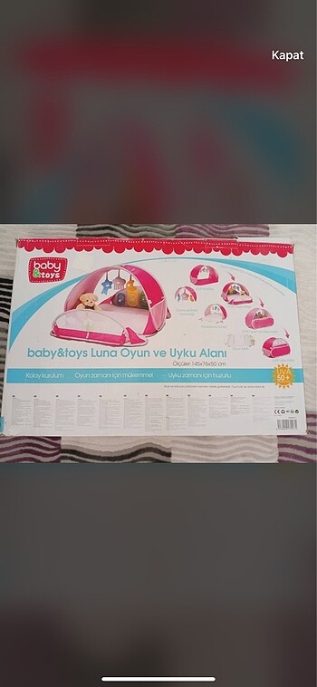 Bebek Uv Plaj Çadır Yatak