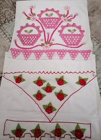 Çeyizlik işlemeli havlular