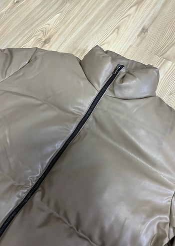 Kahverengi Deri Erkek Kışlık Mont - Görsel 2