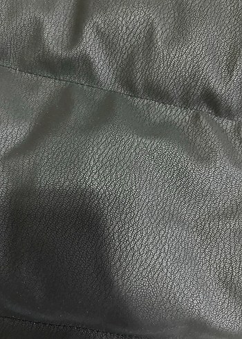 Siyah Deri Erkek Mont - Görsel 11