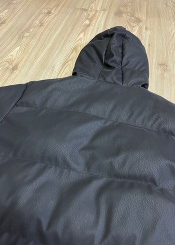 Siyah Deri Erkek Mont - Görsel 10