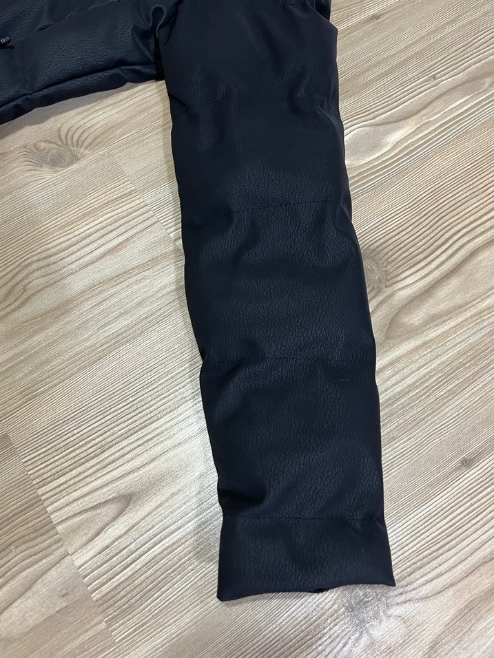 Siyah Deri Erkek Mont - Görsel 2