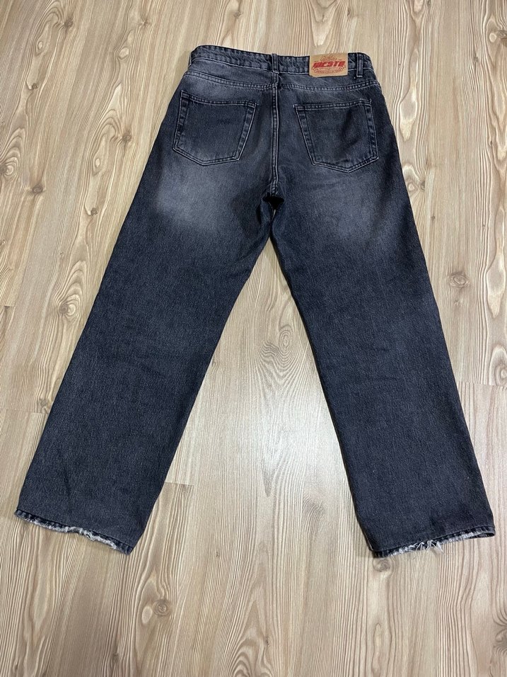 Gri Baggy Pantolon - Görsel 3