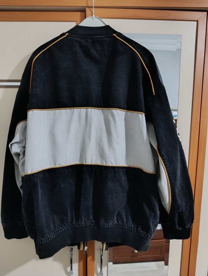 Siyah Baskılı Uzun Kollu Erkek Ceket - Görsel 2