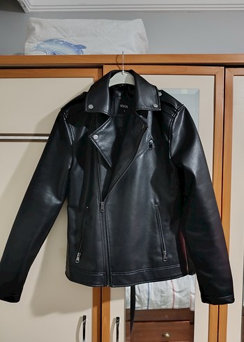 Siyah Deri Ceket - Görsel 2
