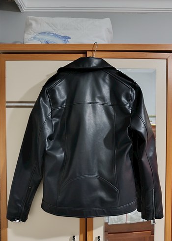 Siyah Deri Ceket - Görsel 3