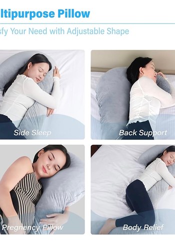 Yan yatanlar için yastık 170cm - Görsel 5