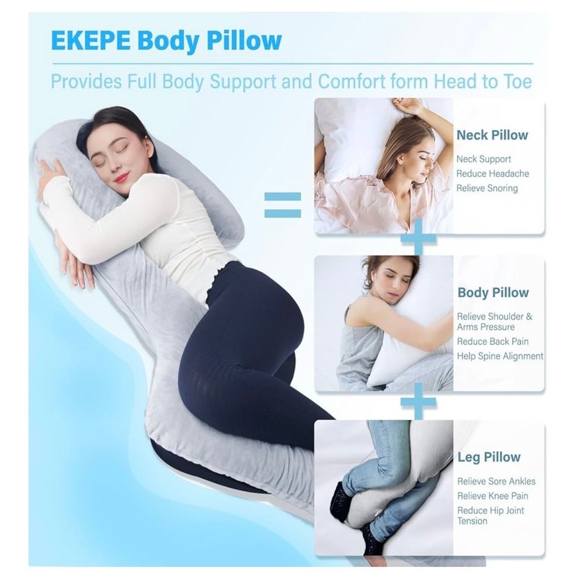 Yan yatanlar için yastık 170cm - Görsel 3