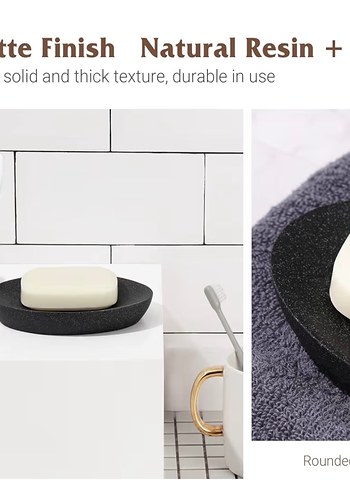 Siyah Taş Görünümlü Sabunluk - Görsel 5