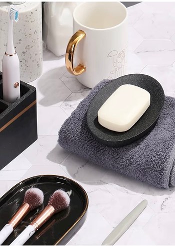Siyah Taş Görünümlü Sabunluk - Görsel 2