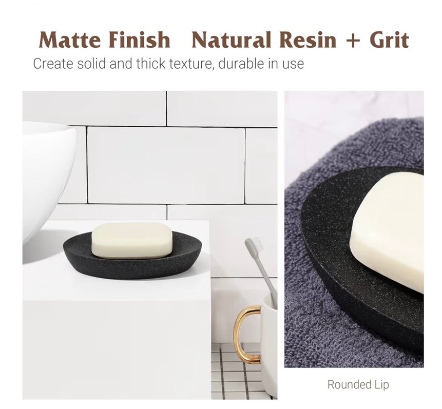 Siyah Taş Görünümlü Sabunluk - Görsel 5