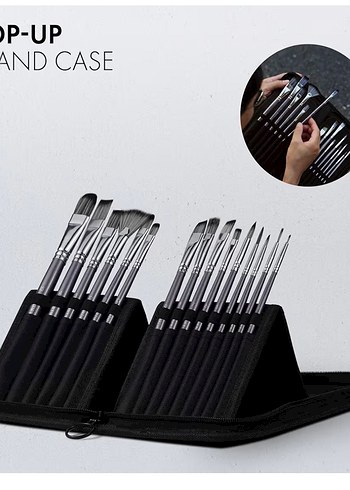 15 Parça Boya Fırçası Seti - Görsel 6