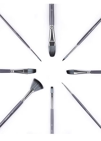 15 Parça Boya Fırçası Seti - Görsel 8