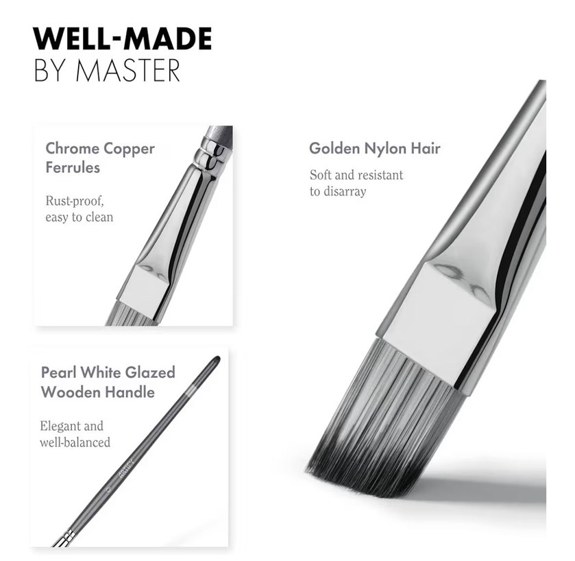 15 Parça Boya Fırçası Seti - Görsel 3