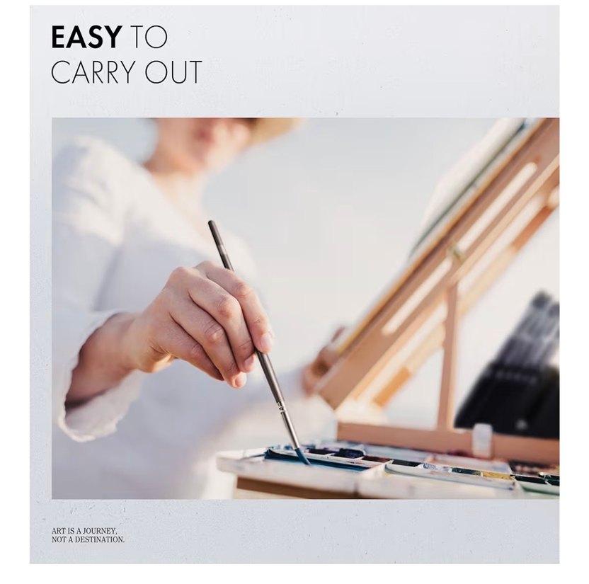 15 Parça Boya Fırçası Seti - Görsel 5